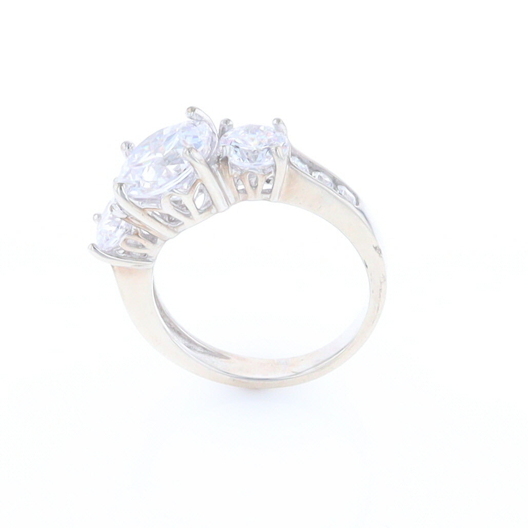 Three Stone Cubic Zirconia Ring