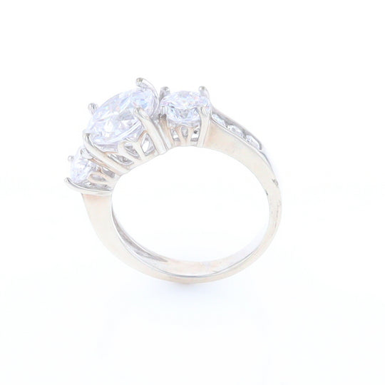 Three Stone Cubic Zirconia Ring