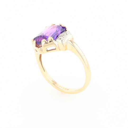 Vintage Hexagon Sapphire Ring