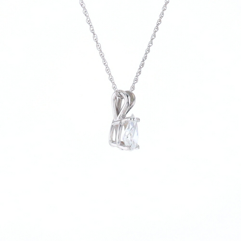 Pear Diamond Solitaire Pendant