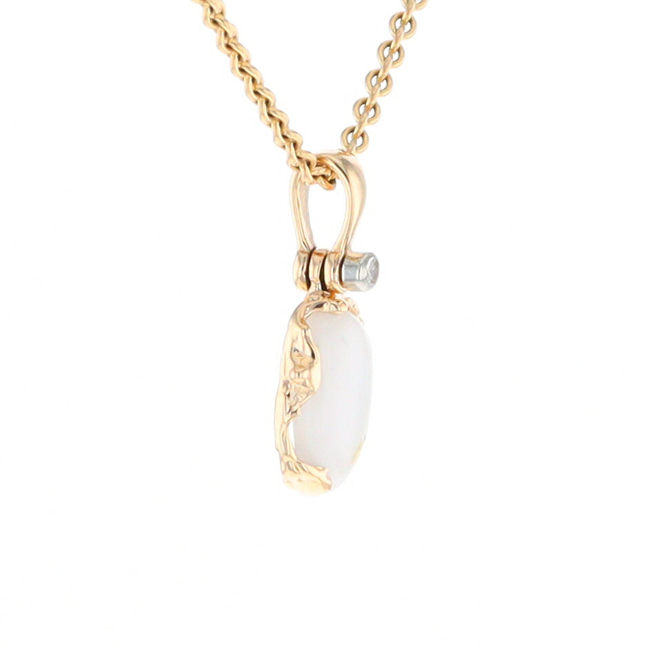 Gold Quartz Freeform Pendant (G2)