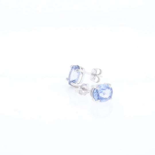 Ceylon Sapphire Stud Earrings