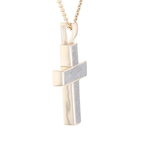 Meteorite Cross Pendant