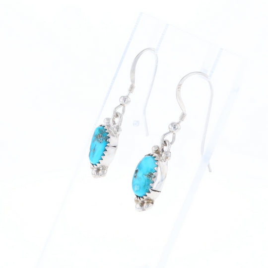 Native Dangle Turquoise Bead Earrings