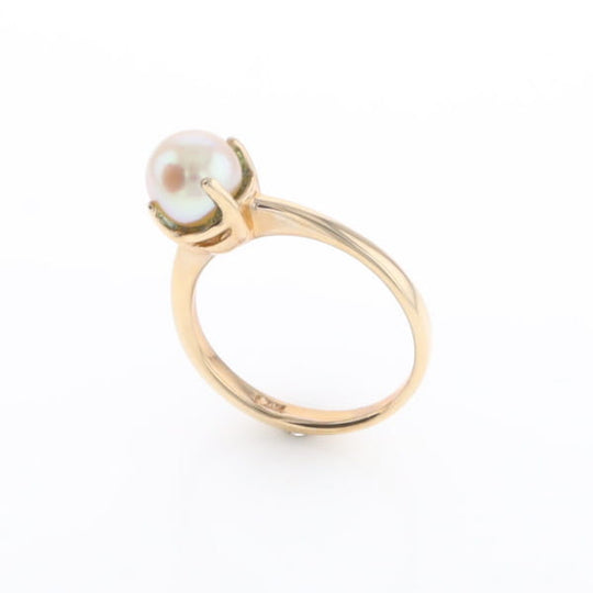 Solitaire Cultured Pearl Ring