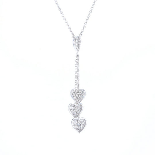 14K Triple Heart Necklace