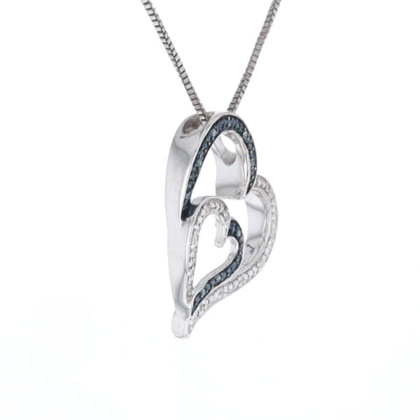 Double Heart Diamond Necklace