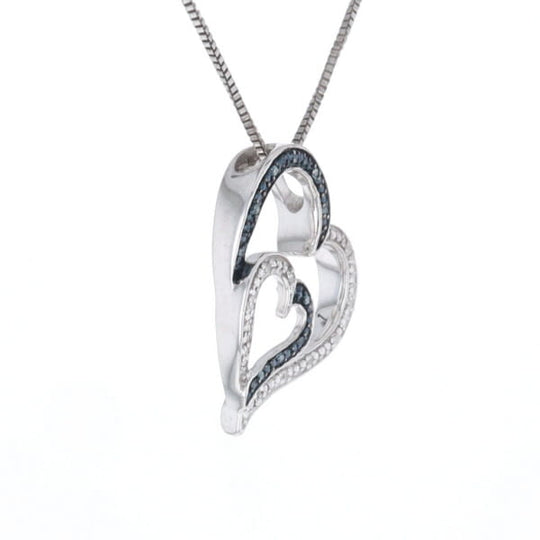 Double Heart Diamond Necklace