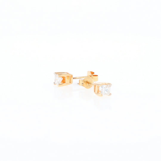 0.48ctw Princess Cut Diamond Studs