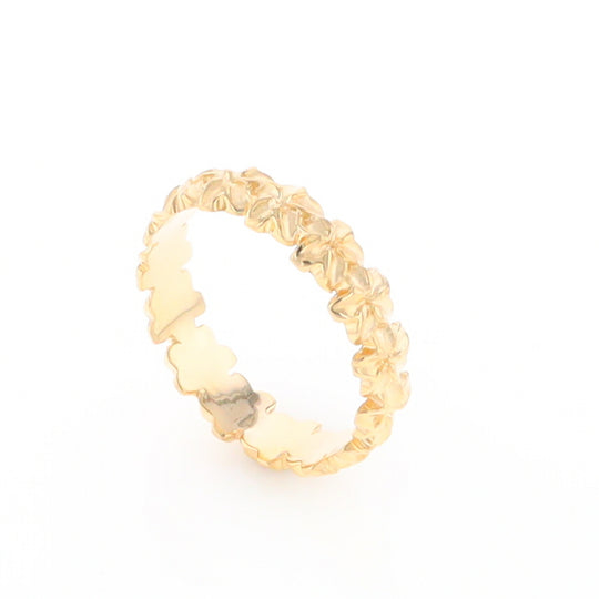 Gold Flower Eternity Ring