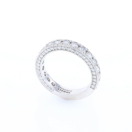 Diamond Encrusted Wedding Band