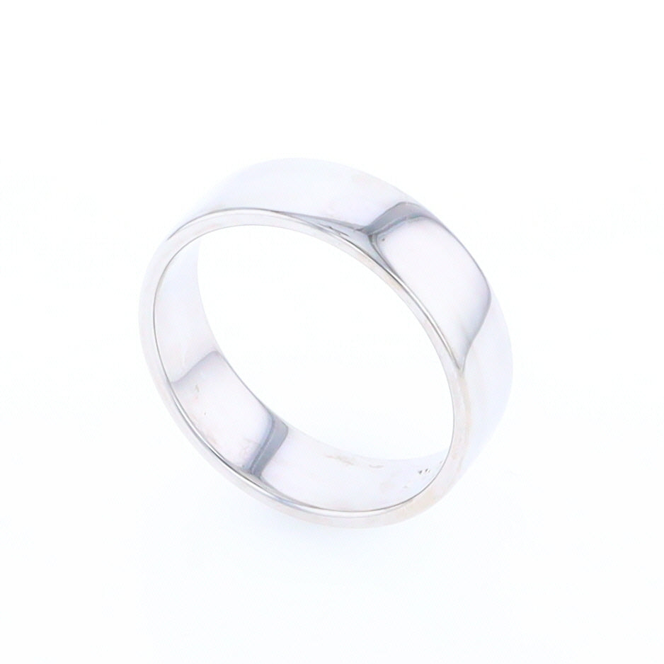 White Gold Wedding Band