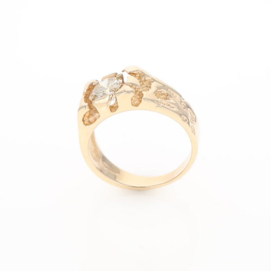 Men's Faux Nugget Style Diamond Ring