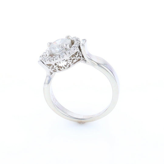 Salt and Pepper Diamond Engagement Ring