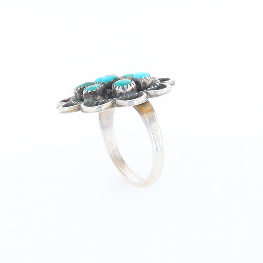 Turquoise Flower Ring