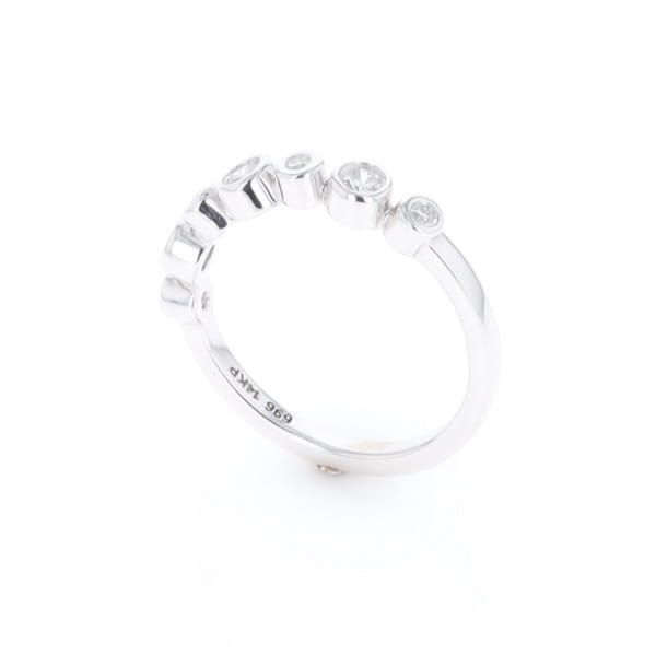 7-Stone Bezel Set Diamond ring