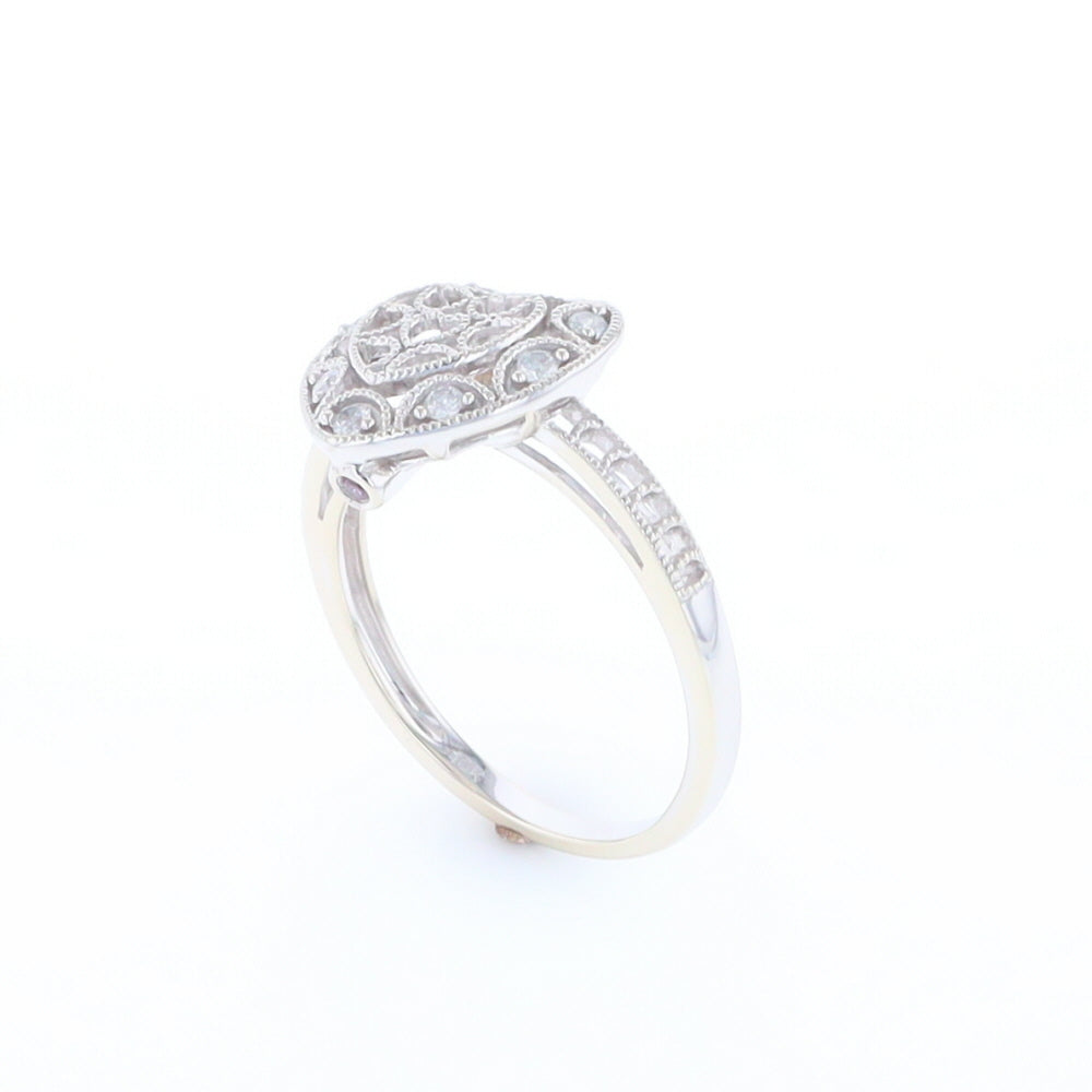Open Heart Filigree Ring