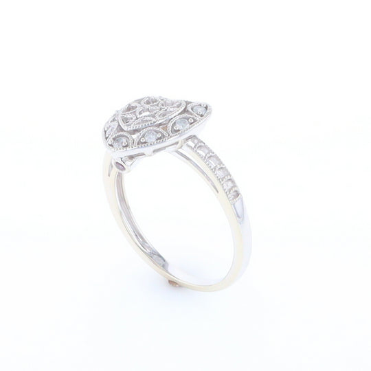 Open Heart Filigree Ring