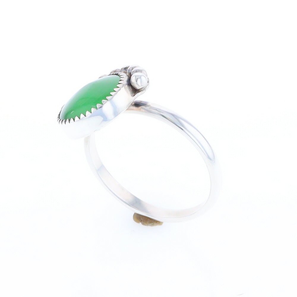 Green Glass Beaded Ring