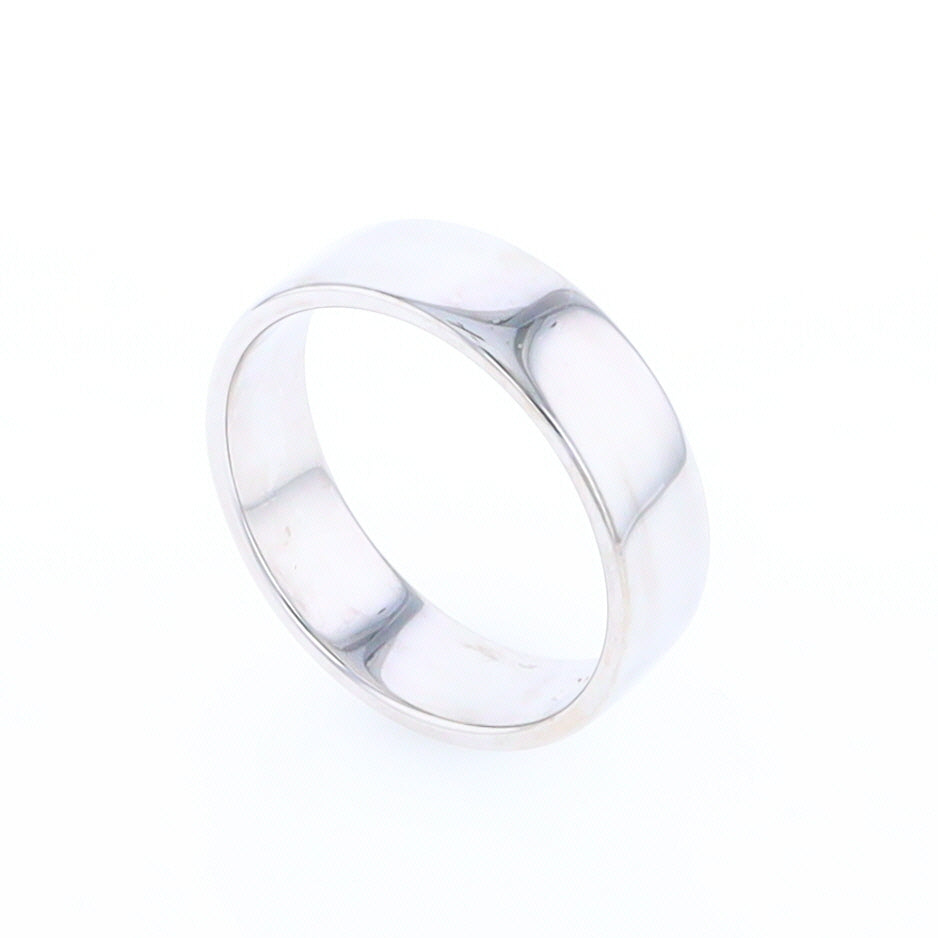 White Gold Wedding Band