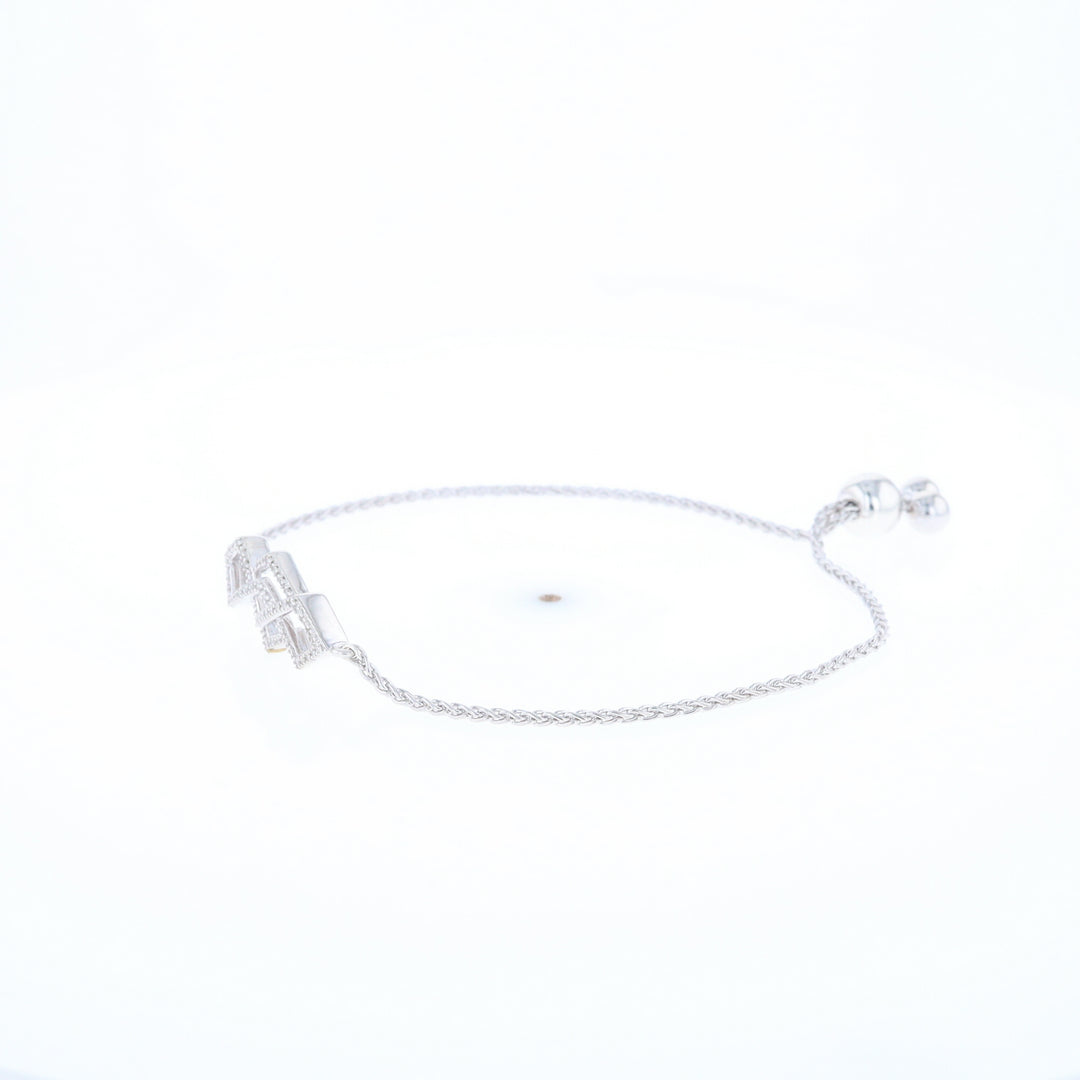 Bypass Diamond Bolo Bracelet