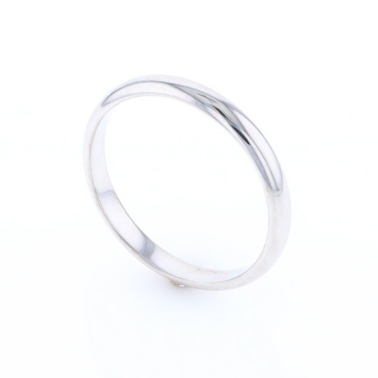 White Gold Standard Fit Wedding Band