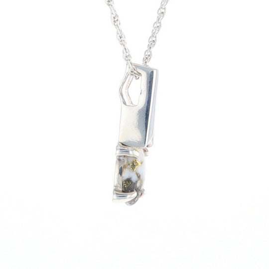 Gold Quartz Cabochon Pendant