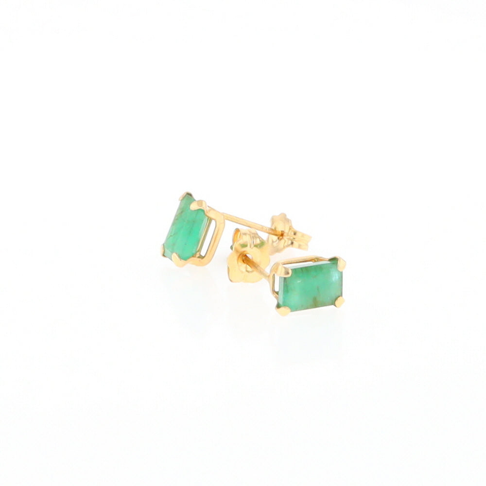 Emerald Stud Earrings