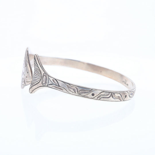 Halibut Fish Engraved Cuff Bracelet