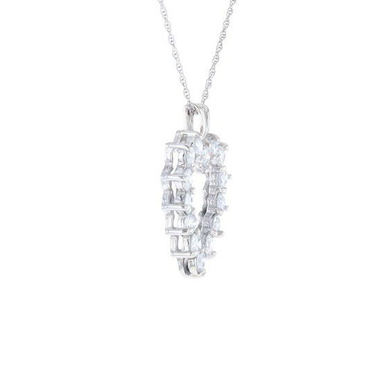 Open Heart Diamond Pendant