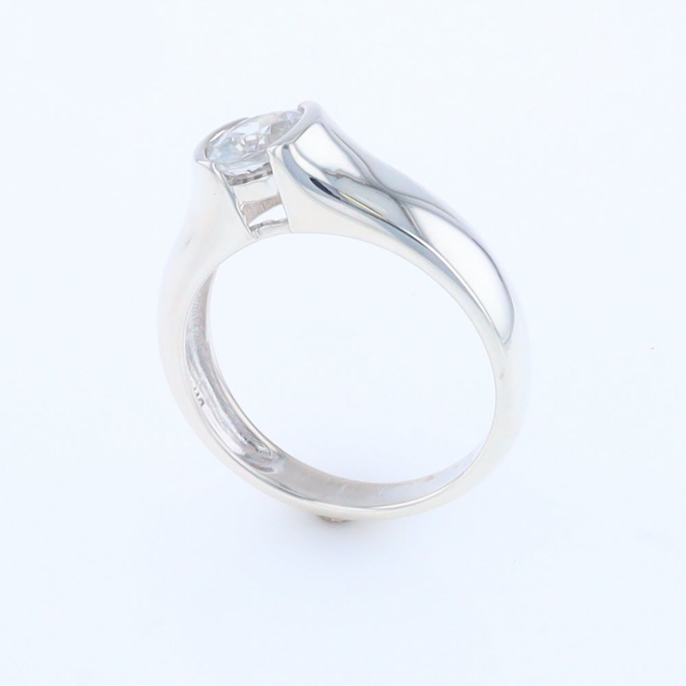 Cubic Zirconia Solitaire Ring