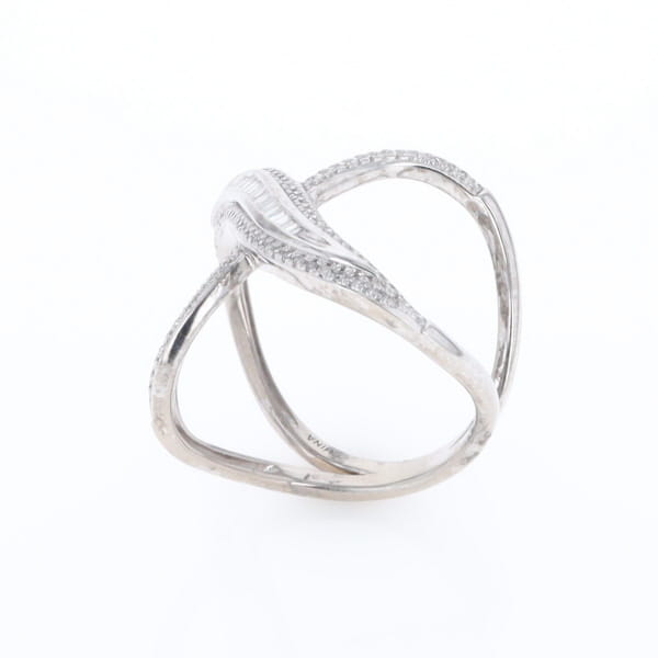 Dramatic Bypass Diamond Ring