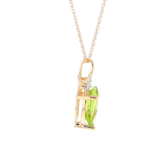 Pear-Shaped Peridot Necklace