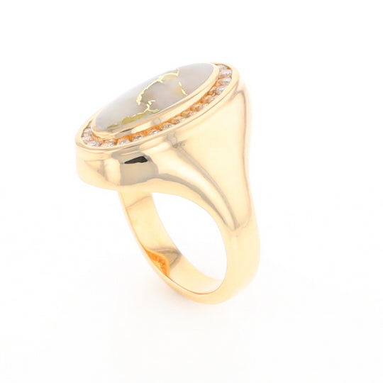 Gold Quartz Ring Lady’s