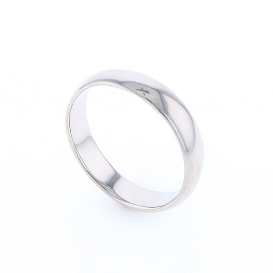 White Gold Standard Fit Wedding Band