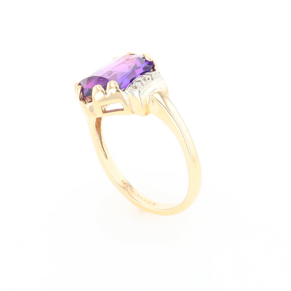 Vintage Hexagon Sapphire Ring