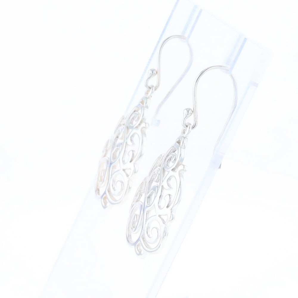 Drop Dangle Swirl Fishhook Earrings