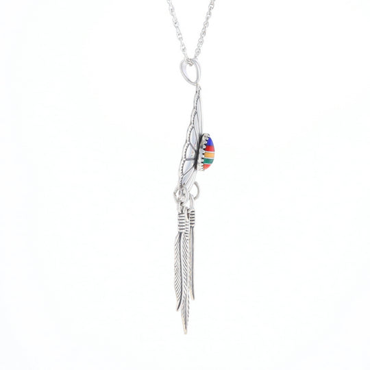 Native Feather Dangle Pendant