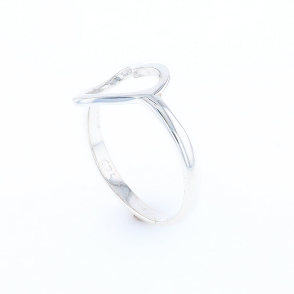 Sterling Silver Open Heart Ring