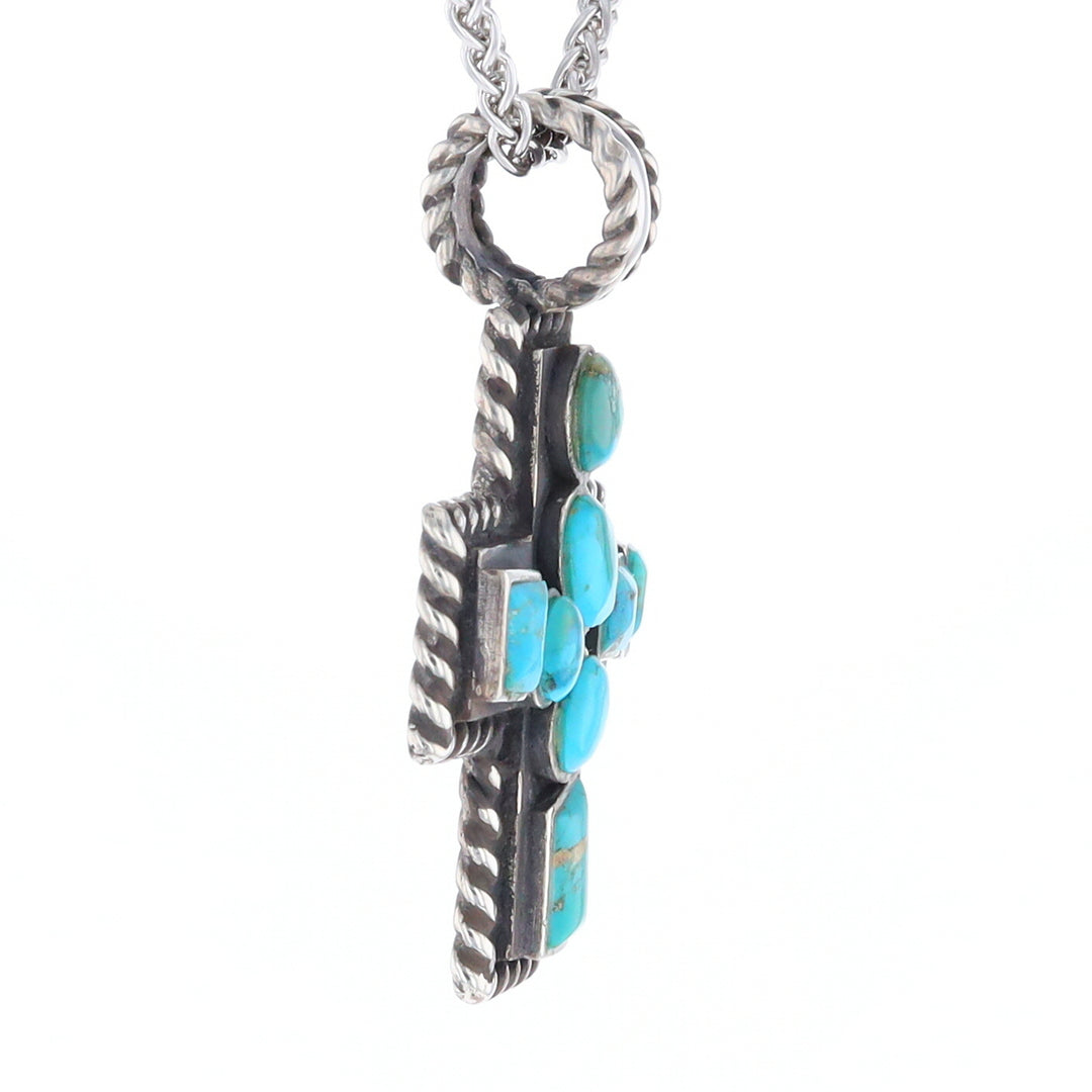 Turquoise Cross Pendant