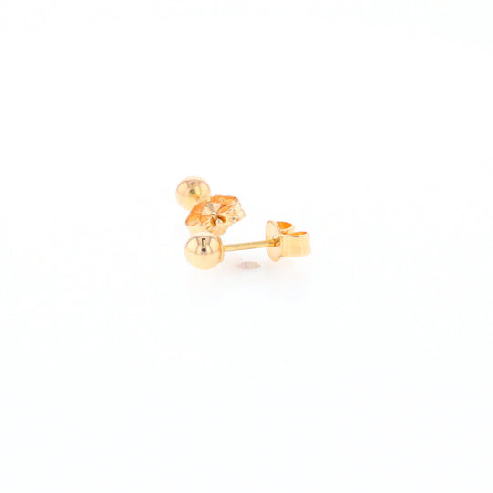 Gold Ball Stud Earrings