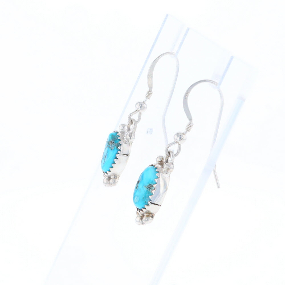 Native Dangle Turquoise Bead Earrings