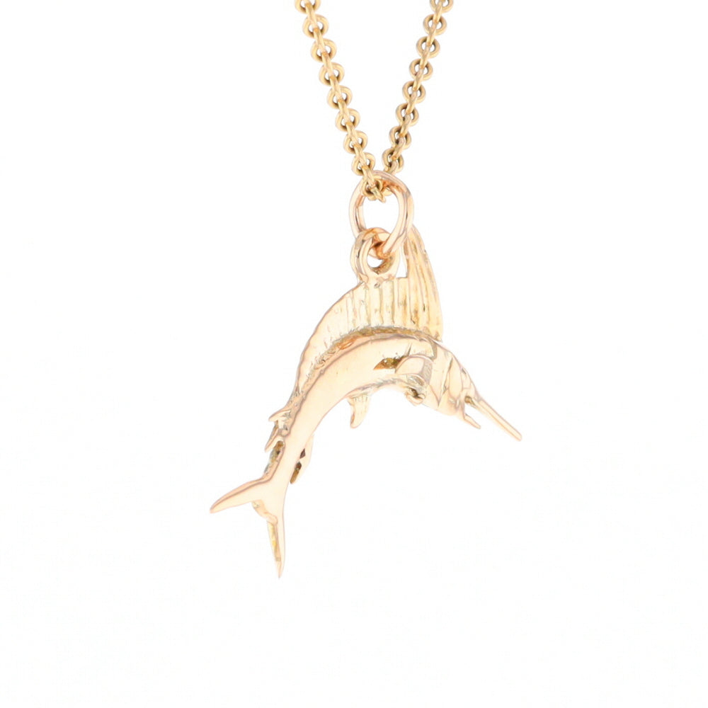 Gold Sailfish Pendant