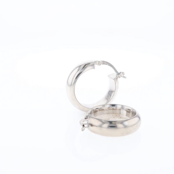 Hollow Round Tube Hoop Earrings
