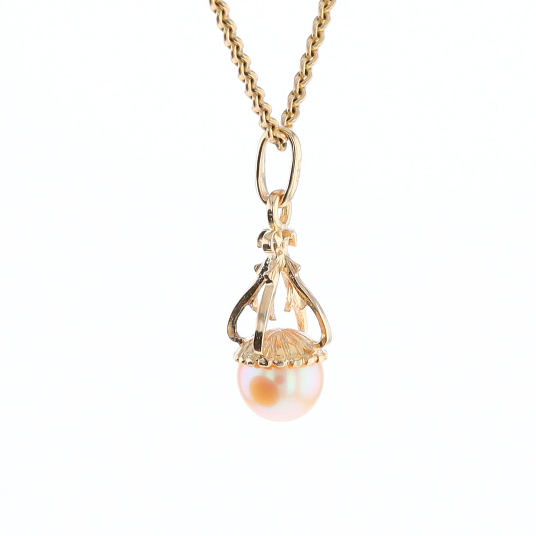 Swirl Chandelier Pearl Pendant