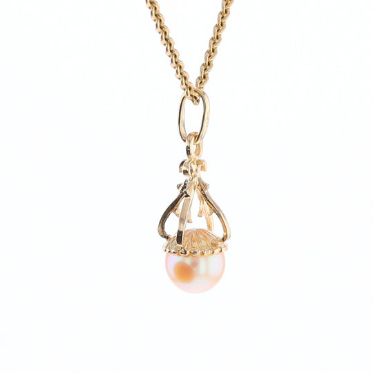 Swirl Chandelier Pearl Pendant