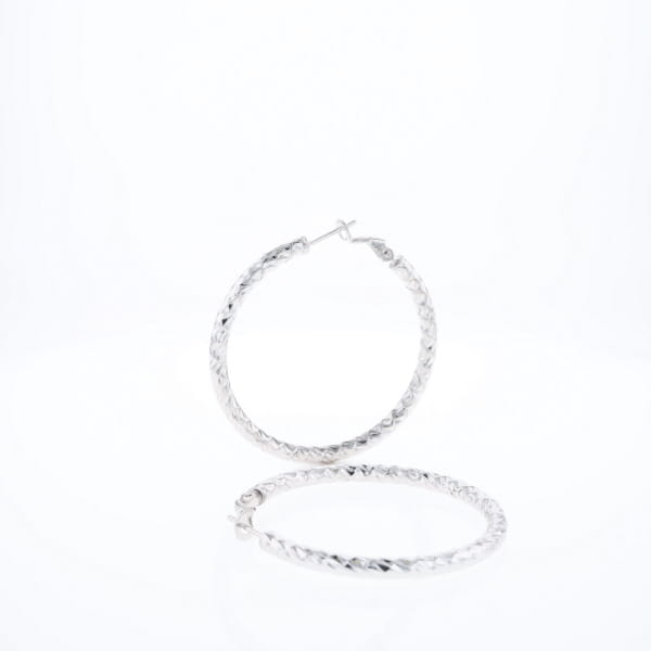 Diamond Cut Hoops