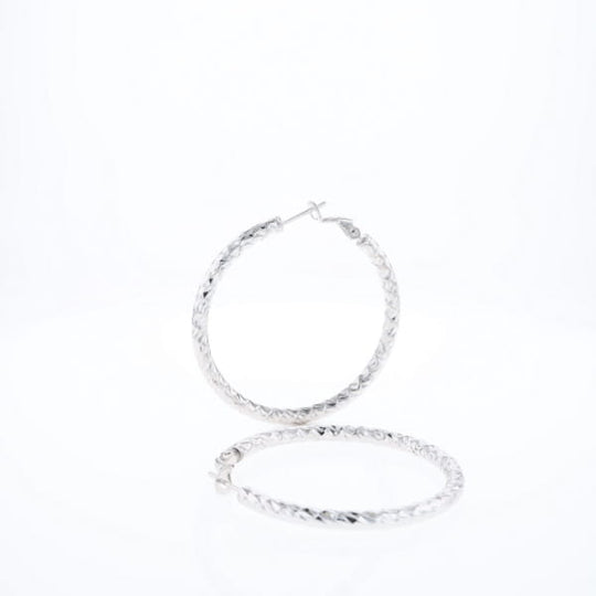 Diamond Cut Hoops