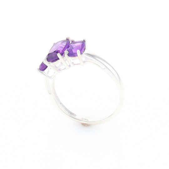 3-Stone Amethyst Ring