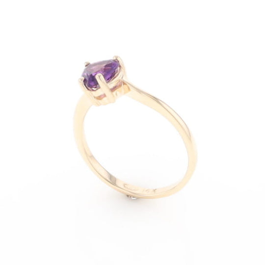 Heart Amethyst Ring